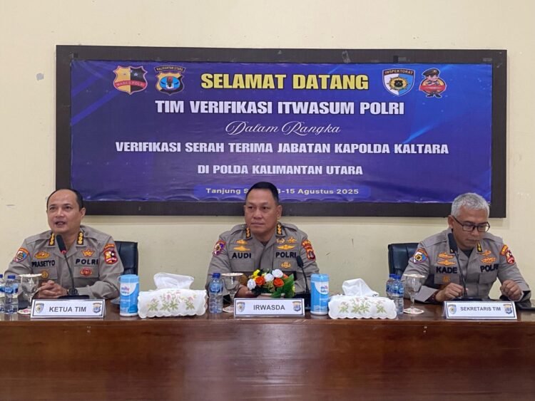 Polda Kaltara Laksanakan Verifikasi Sertijab Kapolda Kaltara Oleh Tim Itwasum Polri, Wujudkan Polri yang Berintegritas dan Presisi