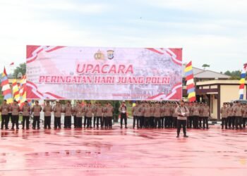 Polda Kaltara Menggelar Upacara Dalam Rangka Peringatan Hari Juang Polri