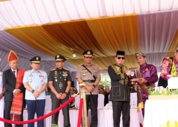 Kapolda Kaltara Hadiri Upacara Peringatan HUT ke-13 Provinsi Kalimantan Utara