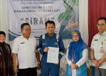 JOB Simenggaris Wujudkan Lingkungan Sehat di Desa Tepian Lewat Program SIRAM