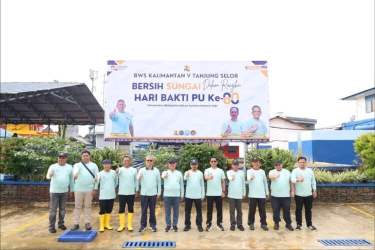 Wali Kota Tarakan Ajak Masyarakat Jaga Kebersihan Sungai pada Hari Bakti PU ke-80