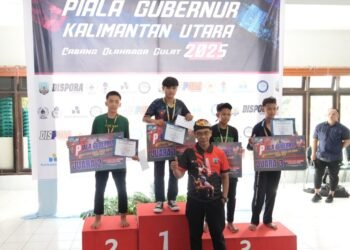 Kejuaraan Gulat Piala Gubernur 2025 Berakhir, Bulungan Raih Juara Umum