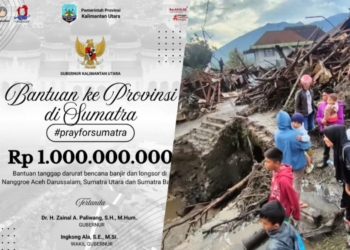Pemprov Kaltara Salurkan Bantuan Rp1 Miliar bagi Korban Bencana Alam di Sumatera