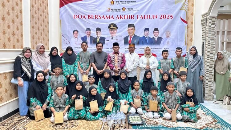 DPC Gerindra Tarakan Tutup Tahun 2025 dengan Doa Bersama dan Santuni Anak Yatim