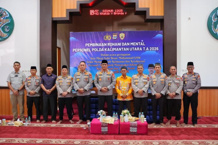 Polda Kaltara Gelar Peringatan Isra Mi’raj Nabi Muhammad SAW, Teguhkan Keimanan dan Ketakwaan Personel Polri