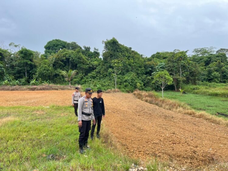 Kapolsek Sesayap Hilir Tinjau Kesiapan Lahan Jagung Kuartal I Tahun 2026, Dukung Program Ketahanan Pangan Nasional