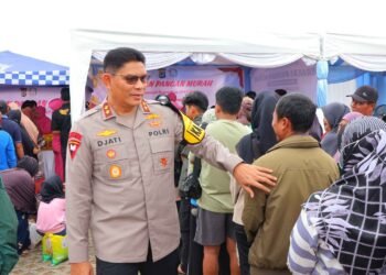Gerakan Pangan Murah Polri di Tanjung Selor, Kapolda Turun Langsung