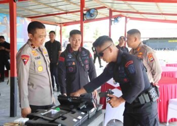 Perkuat Kesiapan BKO Nusantara, Wakapolda Kaltara Pantau Latihan Personel di Mako Brimob