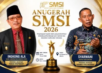 Dua Kepala Daerah Kaltara Bakal Raih Penghargaan Bergengsi pada Anugerah SMSI 2026   