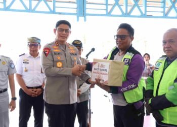 Polda Kaltara Gelar Polantas Menyapa, Perkuat Kemitraan dengan Ojek Online Dalam Rangka Hari Bhayangkara Ke-80