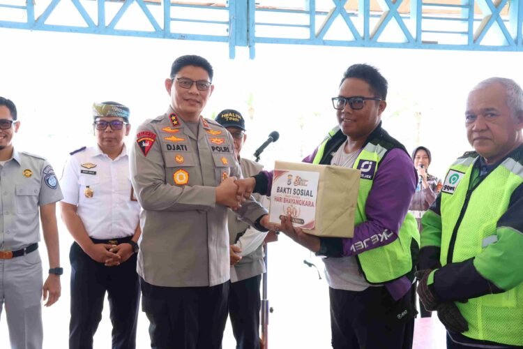 Polda Kaltara Gelar Polantas Menyapa, Perkuat Kemitraan dengan Ojek Online Dalam Rangka Hari Bhayangkara Ke-80