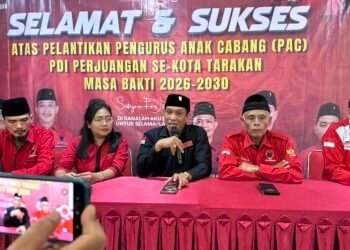 PDIP Kaltara Lantik PAC Se-Tarakan, Kader Muda Dominasi Kepengurusan Baru