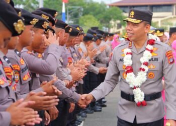 Polda Kaltara Sambut Hangat Kedatangan Kapolda Baru Irjen Pol. Agus Wijayanto Beserta Ketua Bhayangkari Daerah Kaltara