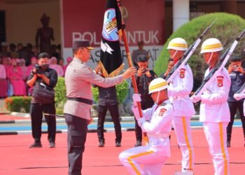 Polda Kaltara Gelar Upacara Welcome and Farewell Parade Kapolda Kalimantan Utara