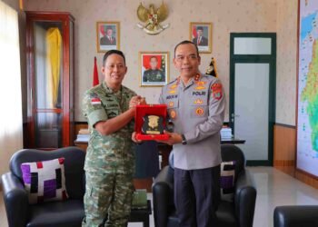 Kapolda Kaltara Kunjungi Korem 092/Maharajalila, Perkuat Sinergitas TNI–Polri