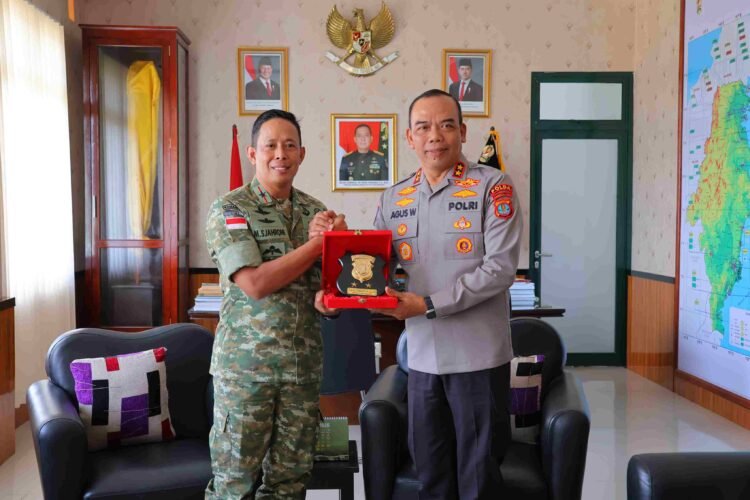 Kapolda Kaltara Kunjungi Korem 092/Maharajalila, Perkuat Sinergitas TNI–Polri